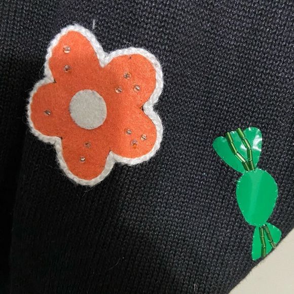 Micheal Simon Sz Md Art to Wear Knit Cupcake treat knit pinafore dress - Picture 4 of 6